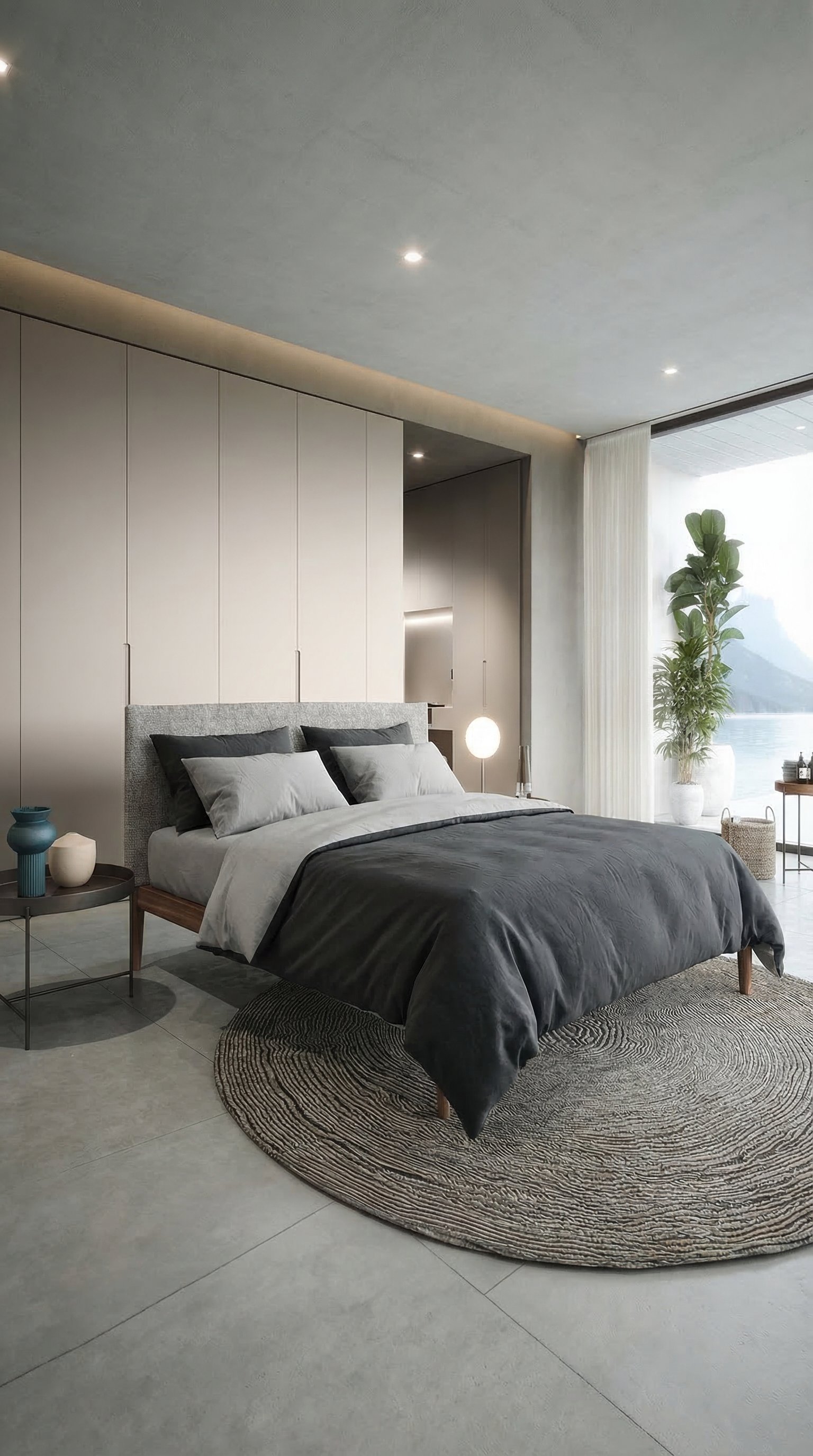 chambre-moderne-literie-reversible-bicolore-gris chambre-moderne-literie-reversible-bicolore-gris